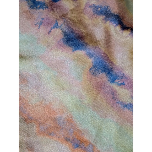 Forever 21 Cami Top Cream Multi Tie Dye‎ Sleeveless Crop Top S NWT - Picture 3 of 9